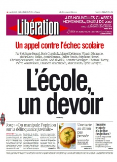 Libération edition du 12 Janvier 2012