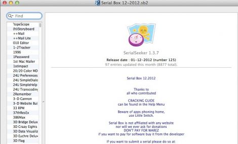 Serial Box 05 2014 (MacOSX)